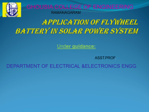 Free Application of Flywheel Battery Seminar
