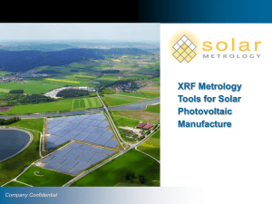 Solar Metrology - Investor Slideshow
