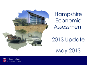 Hampshire Economic Assessment 2013 Update