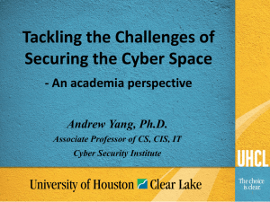 Tackling the Challenges of Securing the Cyber Space