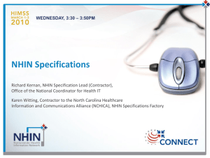 NHIN Specifications