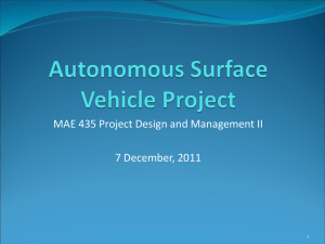 Autonomous Surface Vehicle Project Final