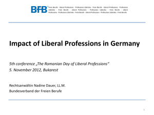 What are Liberal Professions in Germany