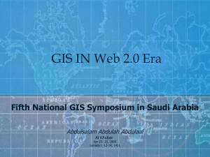 GIS IN Web 2.0 Era - National GIS Symposium