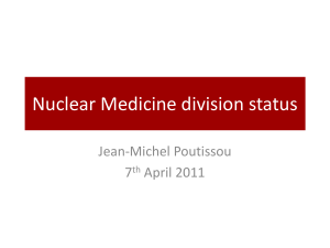 Nuclear Medicine division status