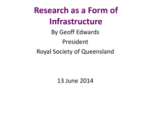 Research as a Form of Infrastructure