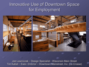 Innovative Use of Downtown Space for Employment