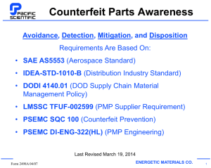 Counterfeit Parts Awareness