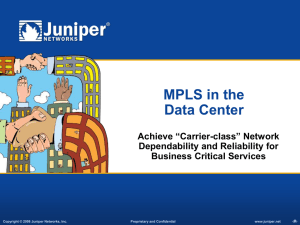 MPLS in the Data Center