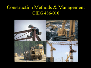 Intro to Construction 1 - Civil and Environmental Engineering