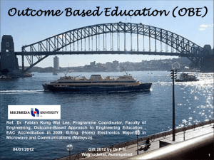 Outcome Based Education