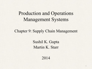 Ch 9 Supply Chain Power Point