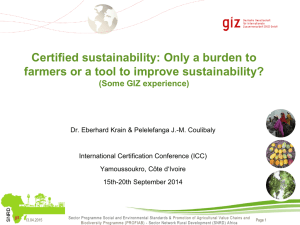 Certified sustainability