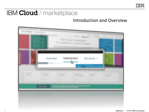 IBM Cloud marketplace