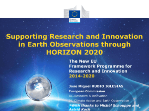 Horizon 2020 - Group on Earth Observations