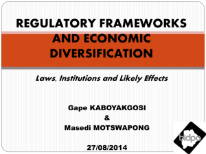Regulatory Frameworks and Economic Diversification - FES