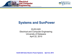 Solar Power Program - University of Delaware