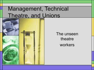Management, Technical Theatre, and Unions