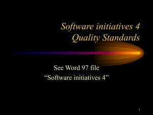 Software initiatives 4