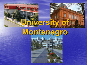 Get an impressionPresentation_Uni Montenegro