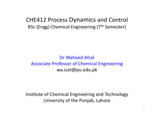 CHE412-Process-Dynamics-Control-BSc-Engg-7th
