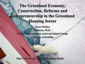 Construction and Entrepreneurship in the Greenland Housing