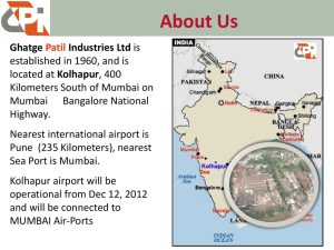 Manufacturing Excellence - Ghatge Patil Industries (GPI)