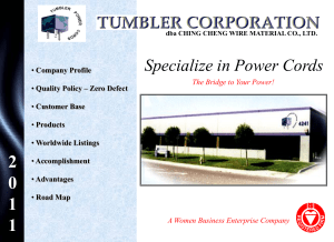 PPT Format - Tumbler Corporation