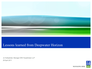 Lessons learned from Deepwater Horizon