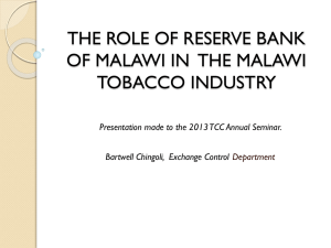 EXPORTS MONITORING - Tobacco Control Commission