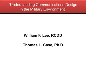 TCOM Understanding Communication Design in Military