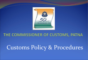 Presentation of Commissioner of Customs, Patna