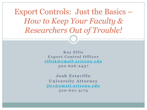 Export Control Basics Tutorial