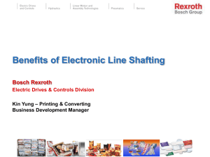 Benefits of Electronic Line Shafting