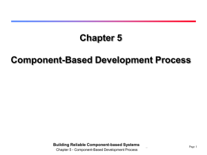 Chapter 5 Component-Based Development Process