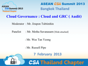 Cloud and GRC ( Audit)