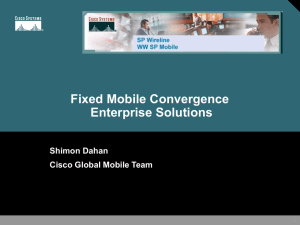 Fixed Mobile Convergence Enterprise Solutions