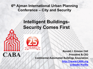 Security Systems - Continental Automated Buildings Association