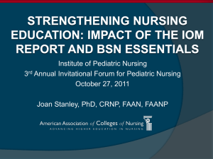 View accompanying slides  - Institute of Pediatric Nursing