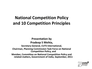 1. Anti competitive conduct