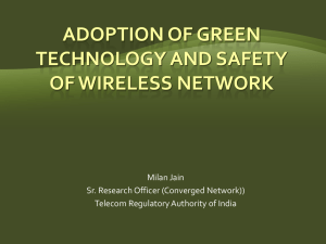 Adoption of Green Technology and Safety of Wireless Network