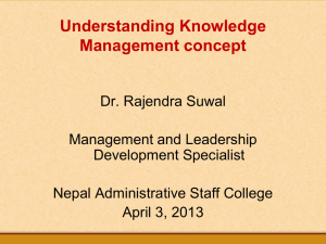 Understanding Knowledge Management concept