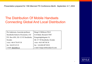 The handset market – focus on the others