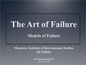 Failure: Understanding it, Embracing It and