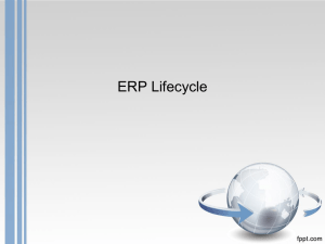 ERP implementation Life Cycle