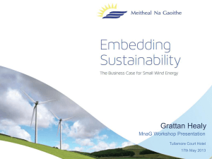 The Business Case for Small Wind Energy