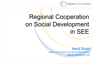 Nand Shani - Regional Cooperation Council