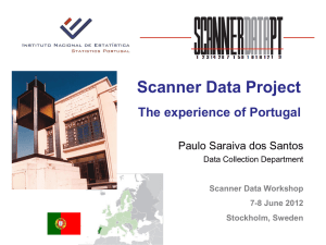 Scanner Data Project - The experience of Portugal