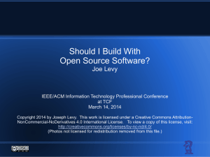 Should I Build With Open Source Software?