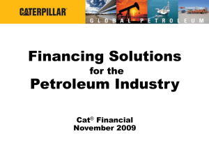 Financing Solutions for the Petroleum Industry